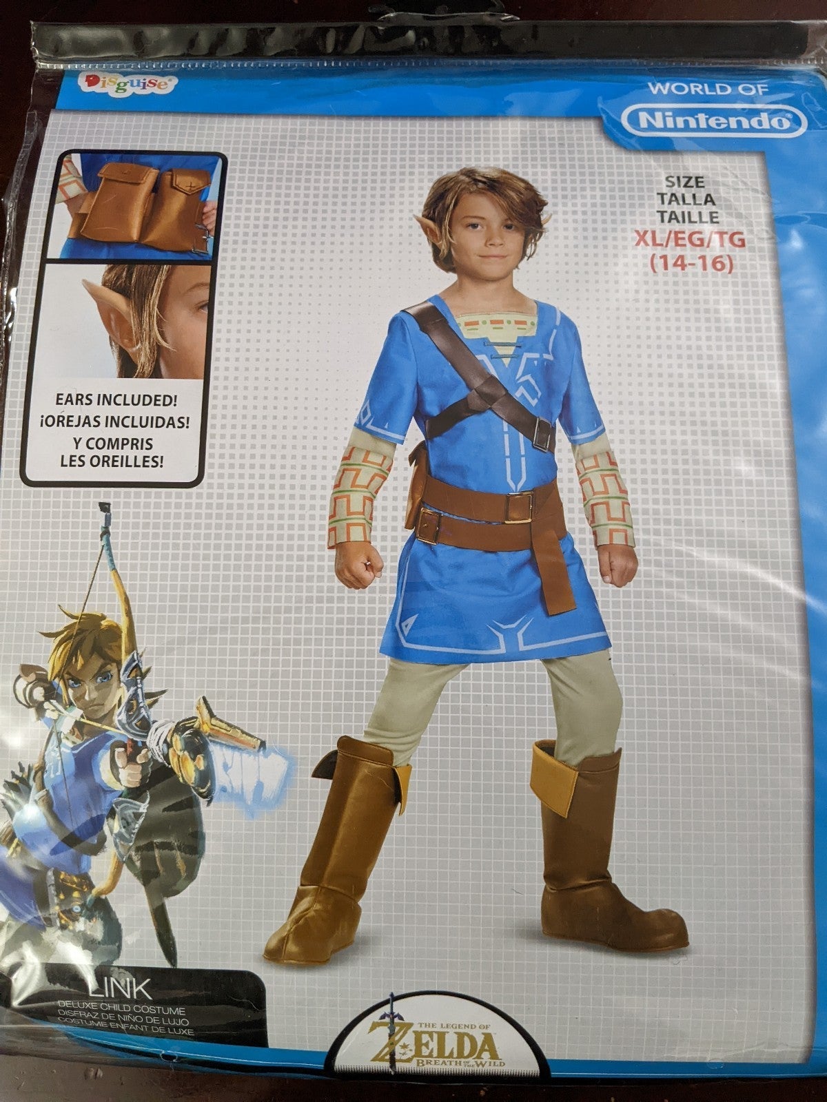 Link costume breath of the wild boys size XL 14/16