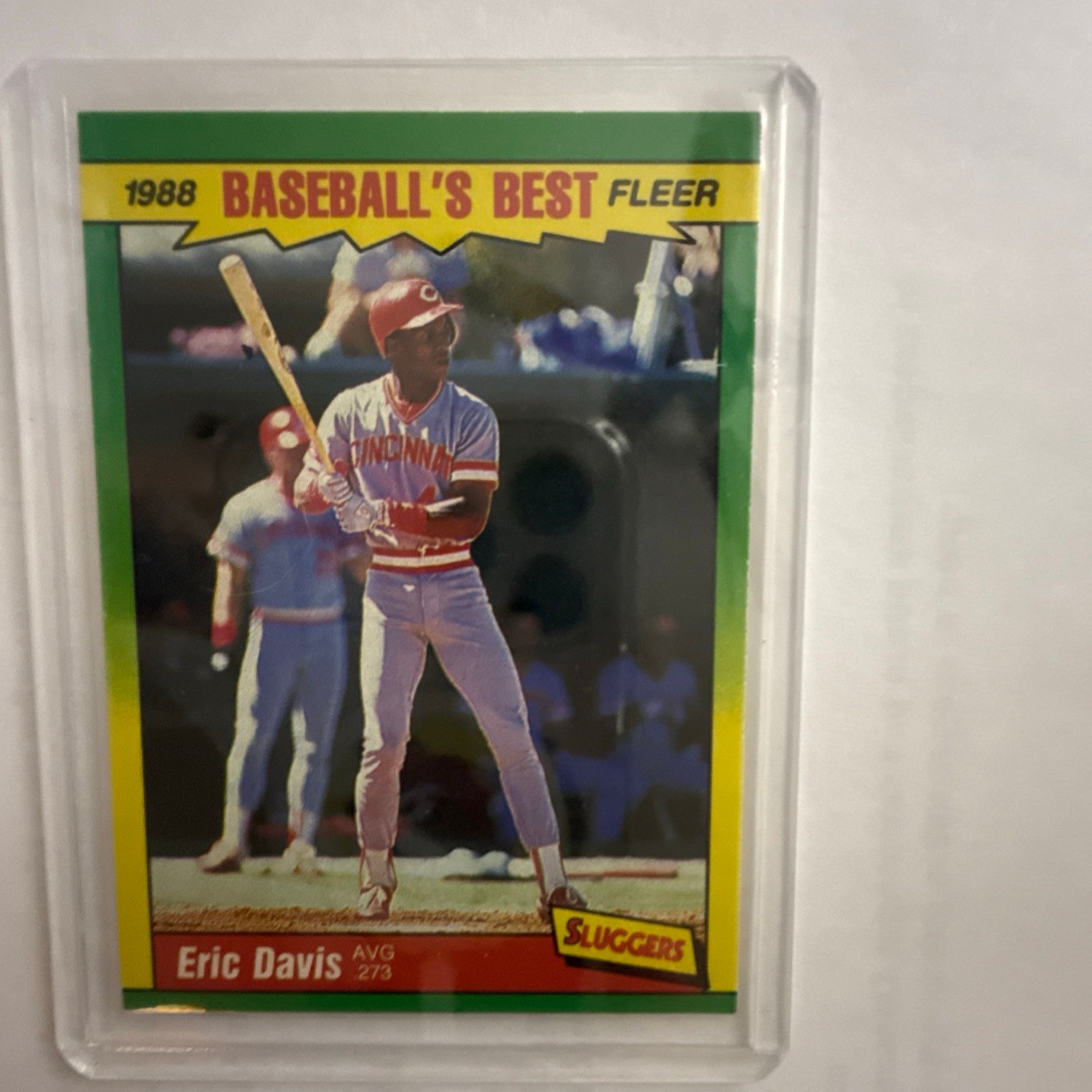 1988 Fleer Baseball's Best Sluggers vs Pitchers #10 Eric Davis