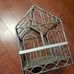 Wire cage plant terrarium