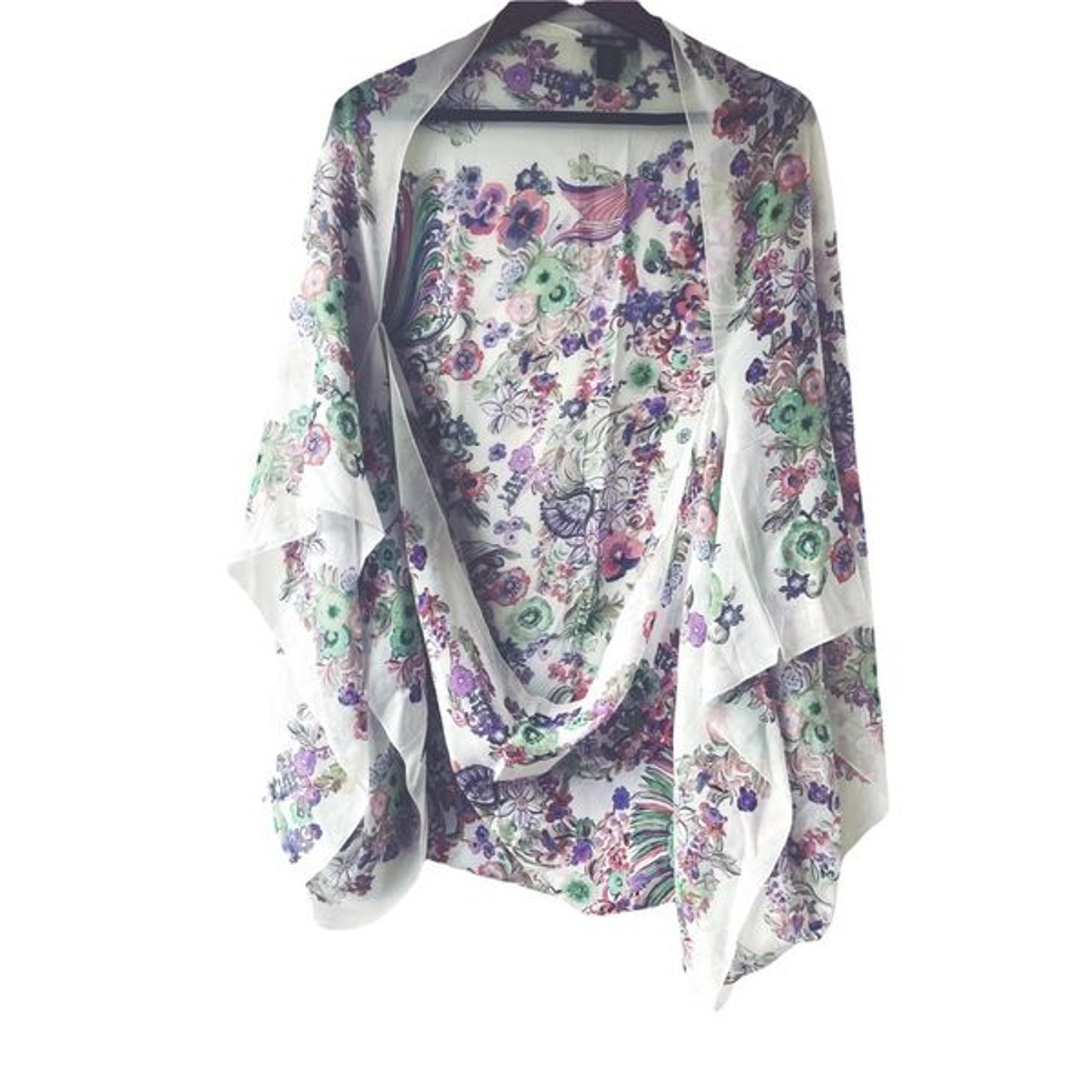 Roberto Cavalli silk shawl / cape