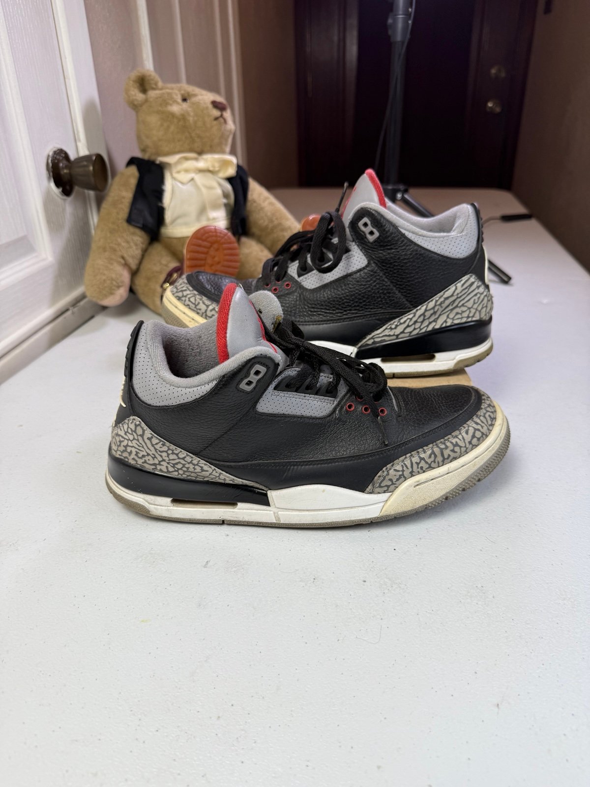 Size 10.5 - Jordan 3 Retro OG Mid Black Cement LOT