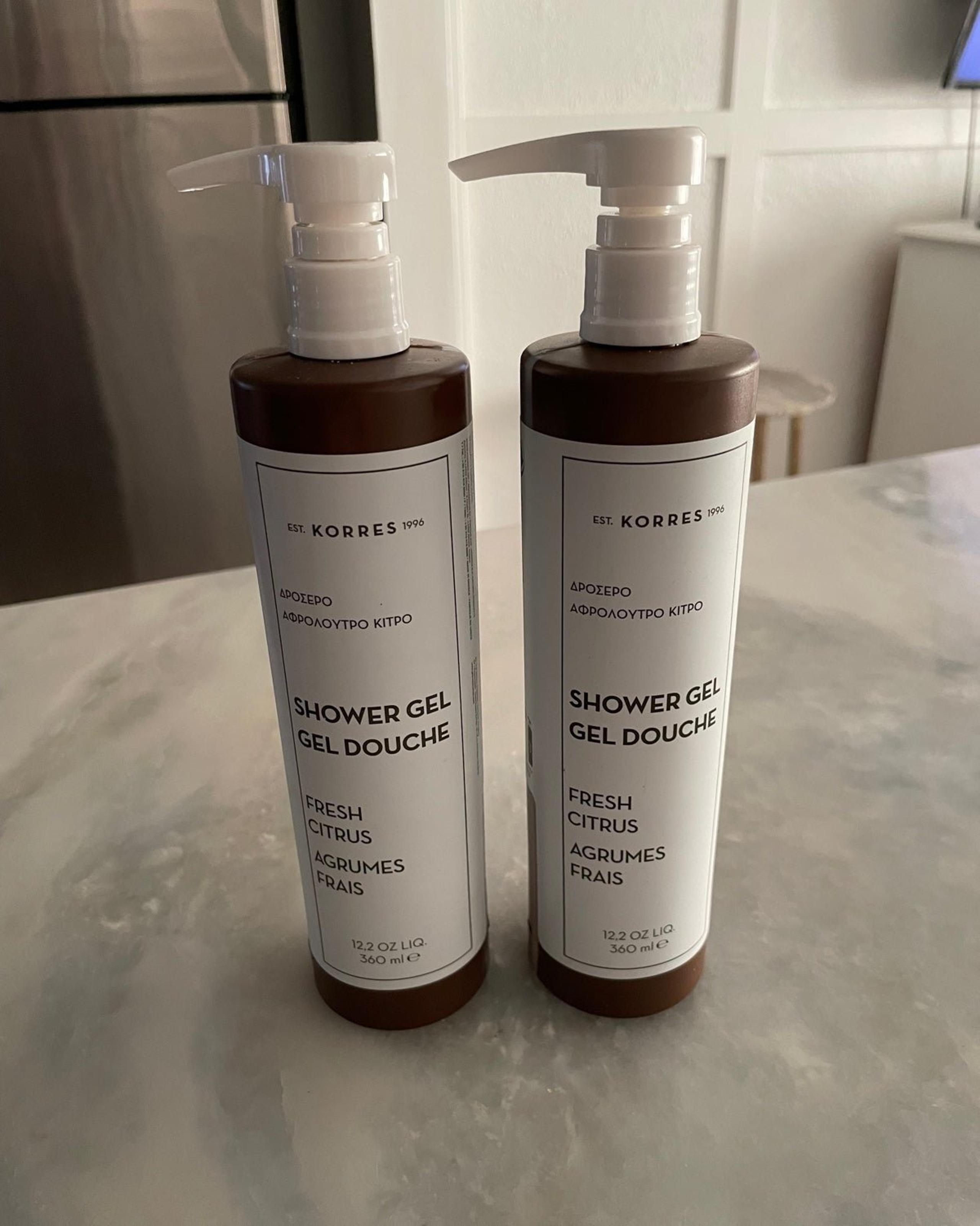 X2 Korres Fresh Citrus Shower Gel 12.2 FL OZ U.S. / 360ml