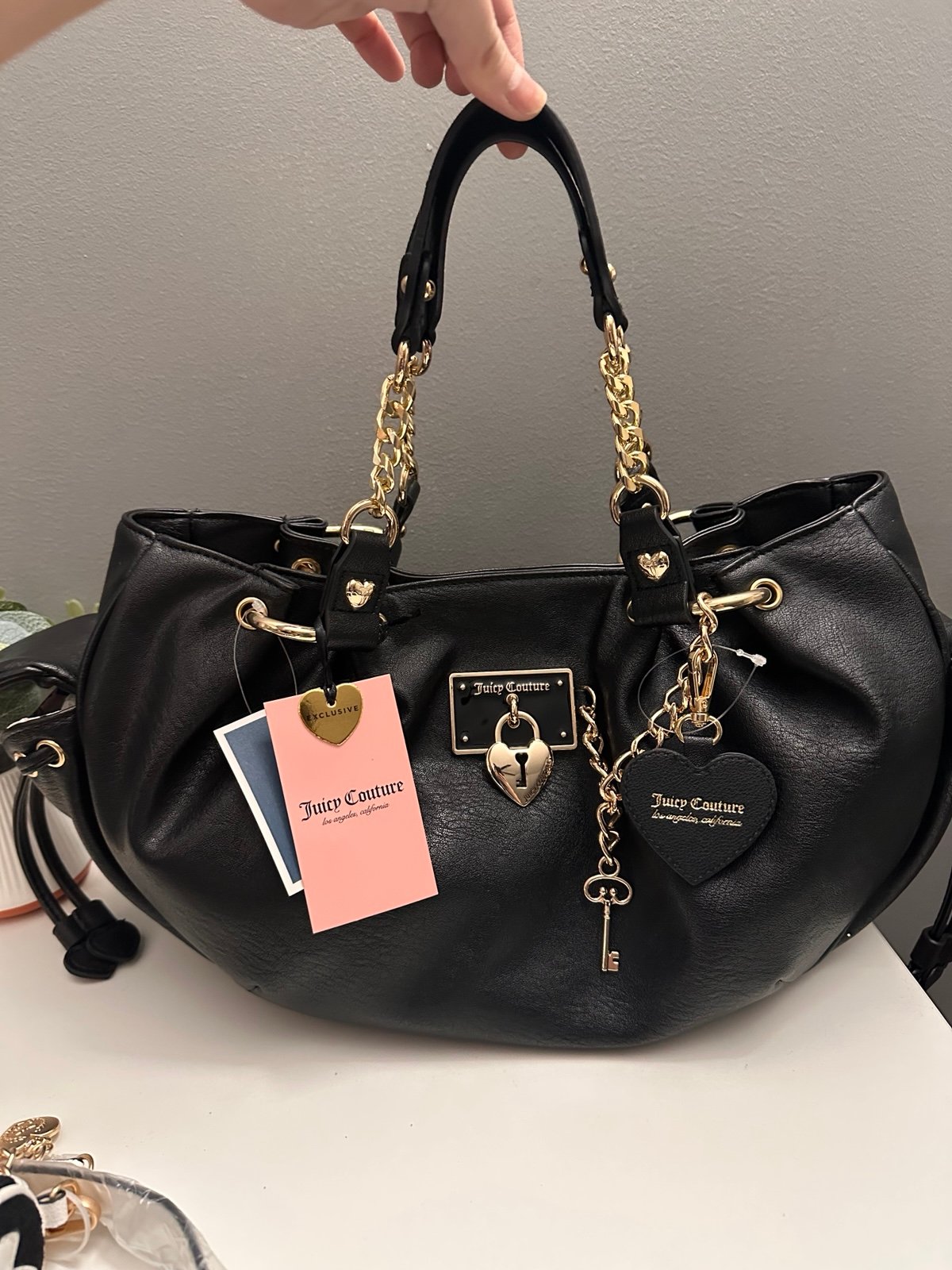 Juicy Couture Rolling On Satchel Black