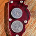 rare case illinois 150th Years of Progress medal round set in rare casing