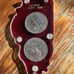 rare case illinois 150th Years of Progress medal round set in rare casing