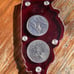 rare case illinois 150th Years of Progress medal round set in rare casing