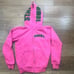 HMBL STAY HMBL Women's Full Zip Skull Hoodie, Women's, Size XS, Pink, Sweatshirt