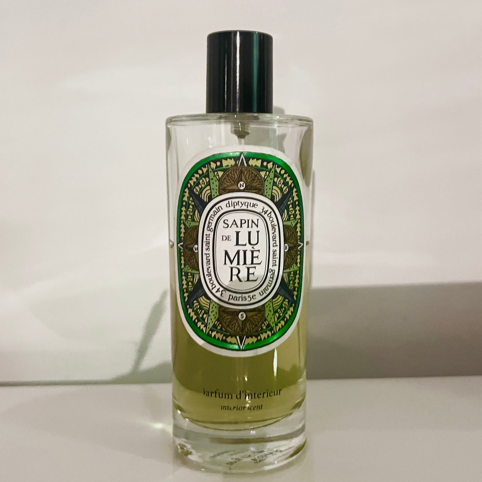 Diptyque Sapin De Lumiere room spray perfume bottle USED