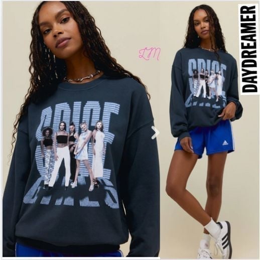 Daydreamer Revolve Spice Girls Live Tonight Sweatshirt Small Vintage Black Y2K