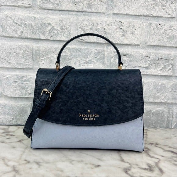 Kate Spade Darcy Top Handle Leather Satchel Crossbody In Pale Hydra