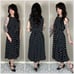 Vintage 1980s Polka Dot Sleeveless Midi Dress