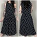 Vintage 1980s Polka Dot Sleeveless Midi Dress