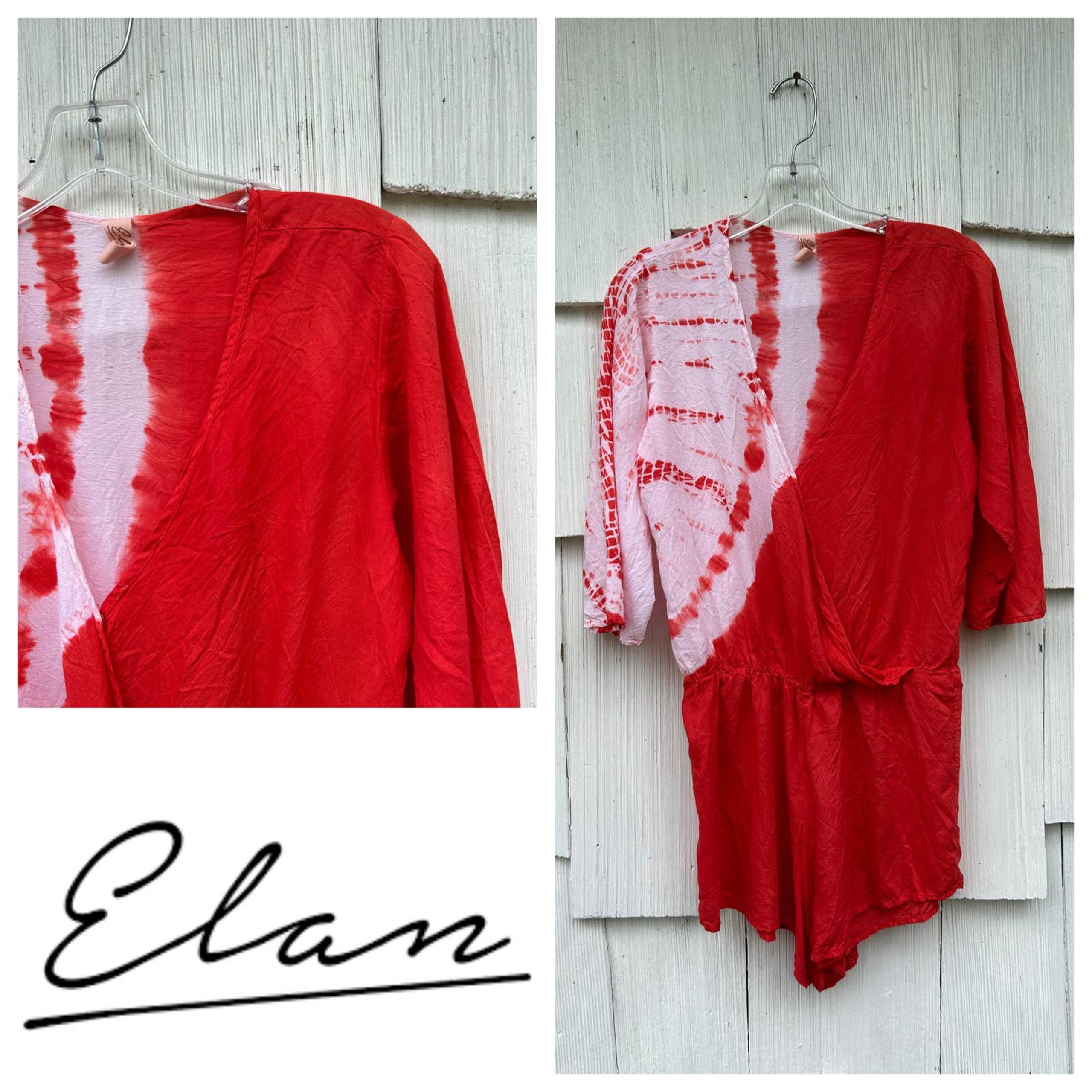 Elan Tie Dye Loose Fit Romper S