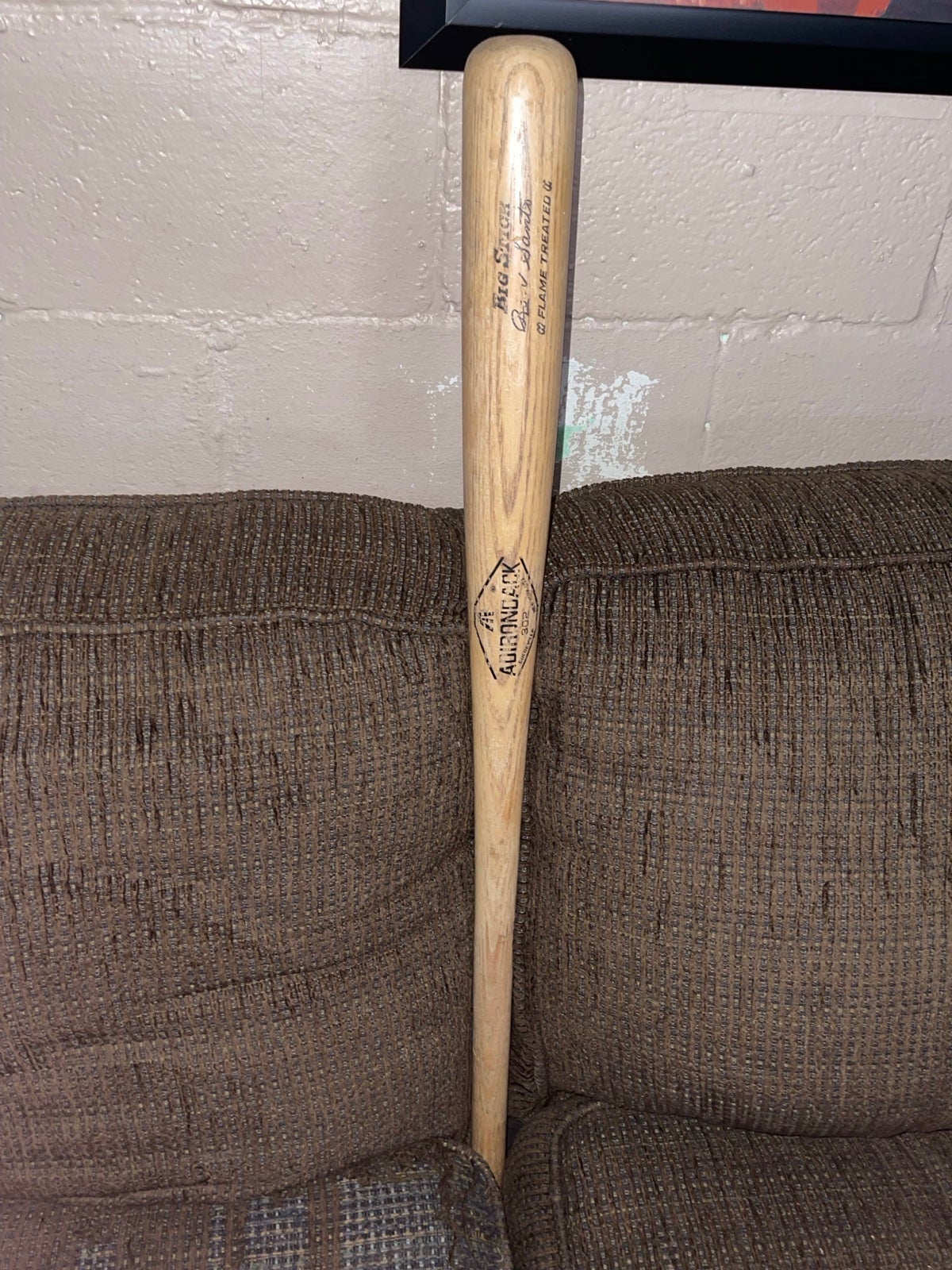 Adirondack 302 Big Stick Flame Treated Ron Santo Chicago Cubs Baseball Bat VNTG.