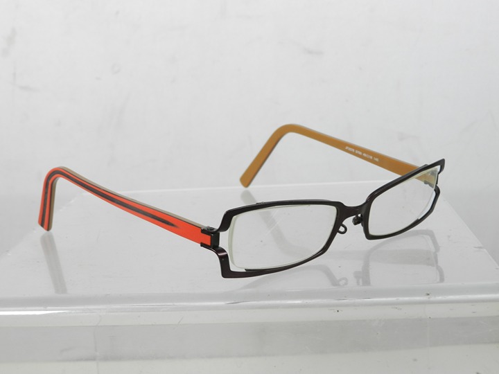 JF REY JF2078 9760 Red & Black Full Rim Frame Eyeglasses Made in France