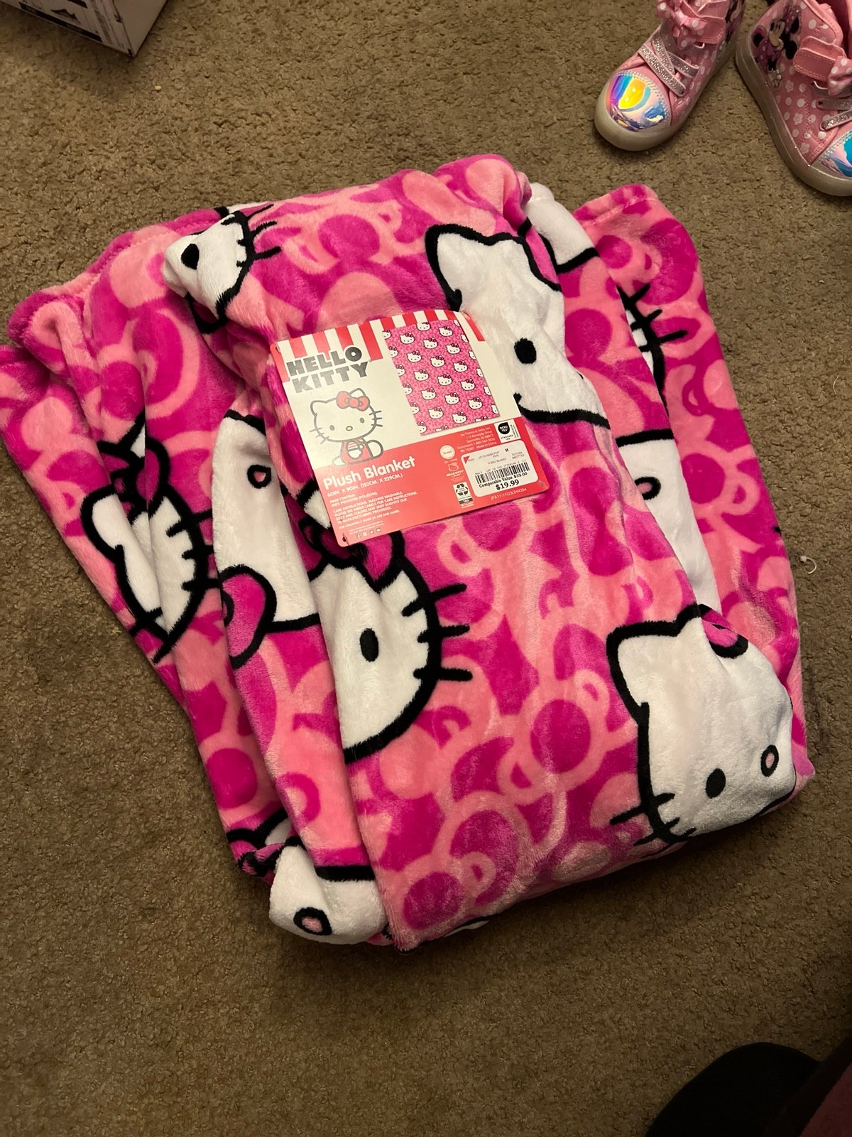 Hello kitty pink blanket