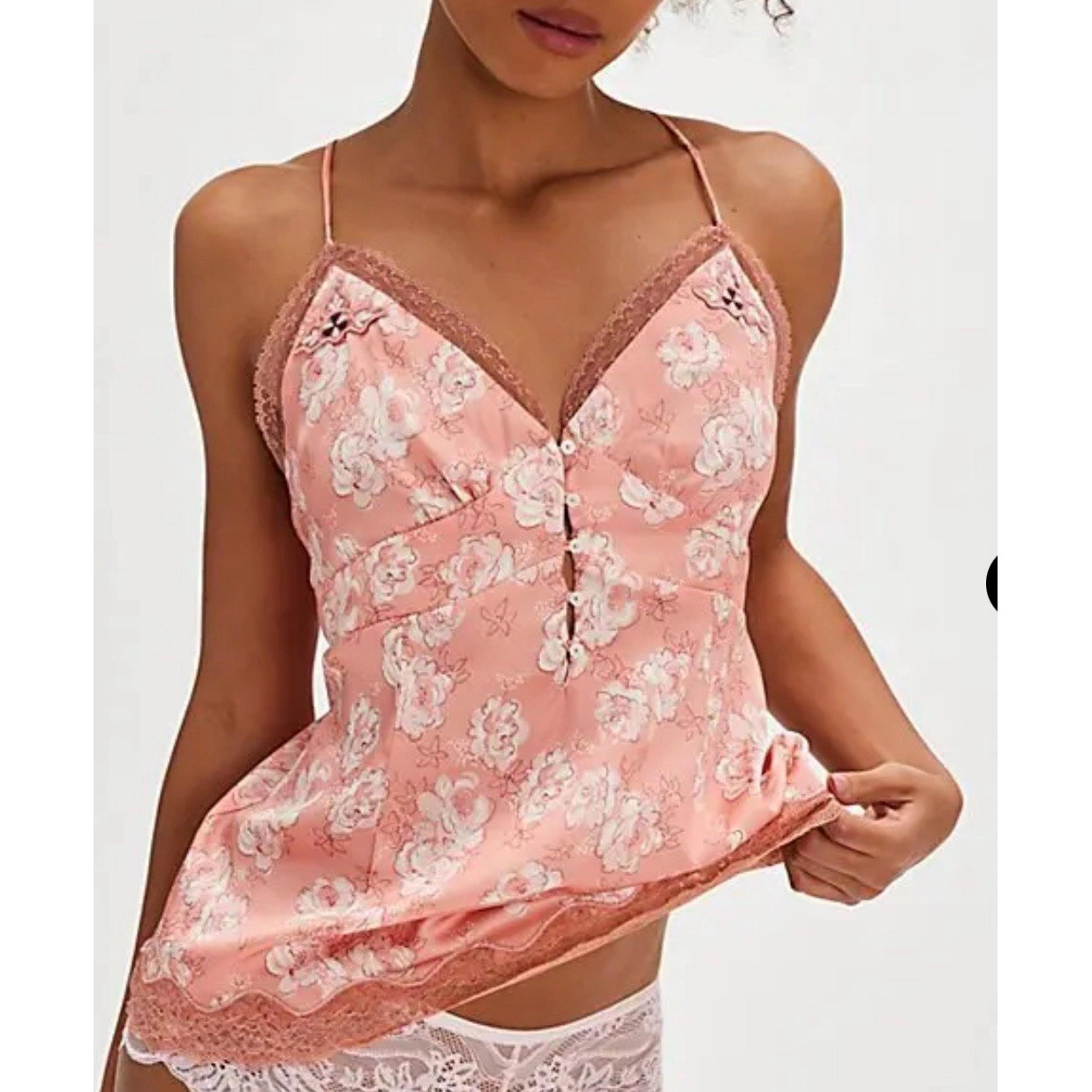 Free People Intimately Night  Special Cami Tangerine Combo Women's Sz XS NWOT