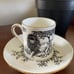 RARE CROWN STAFFORDSHIRE AFRICAN ANIMALS CUP & SAUCER (5)