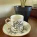 RARE CROWN STAFFORDSHIRE AFRICAN ANIMALS CUP & SAUCER (5)