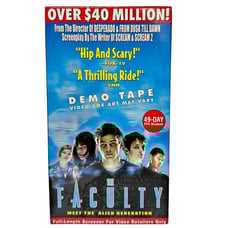 The Faculty VHS Screener Demo Promo SEALED Watermarks Sci-Fi Horror