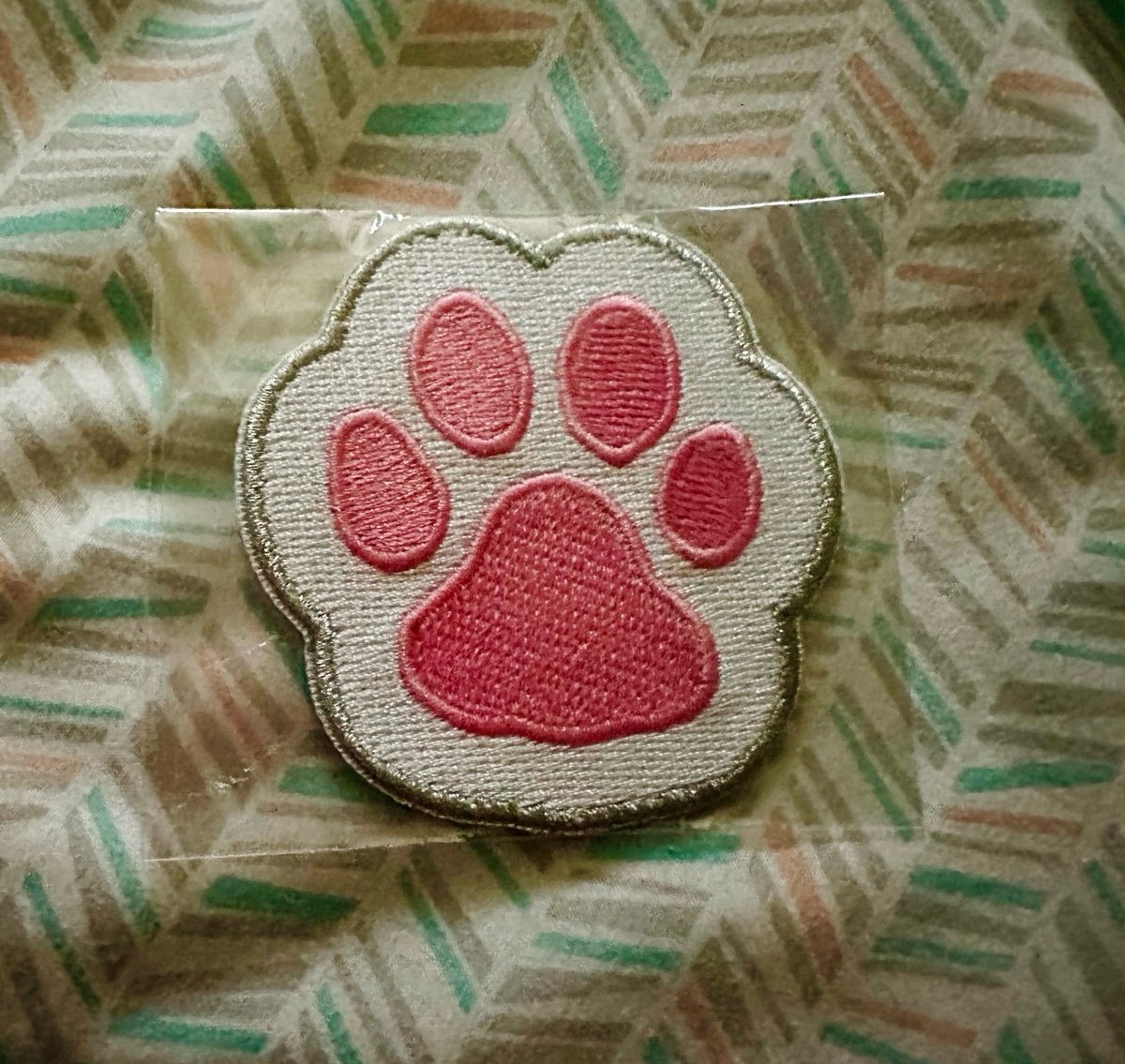 Stoney clover NEW Paw Print Patch Pink