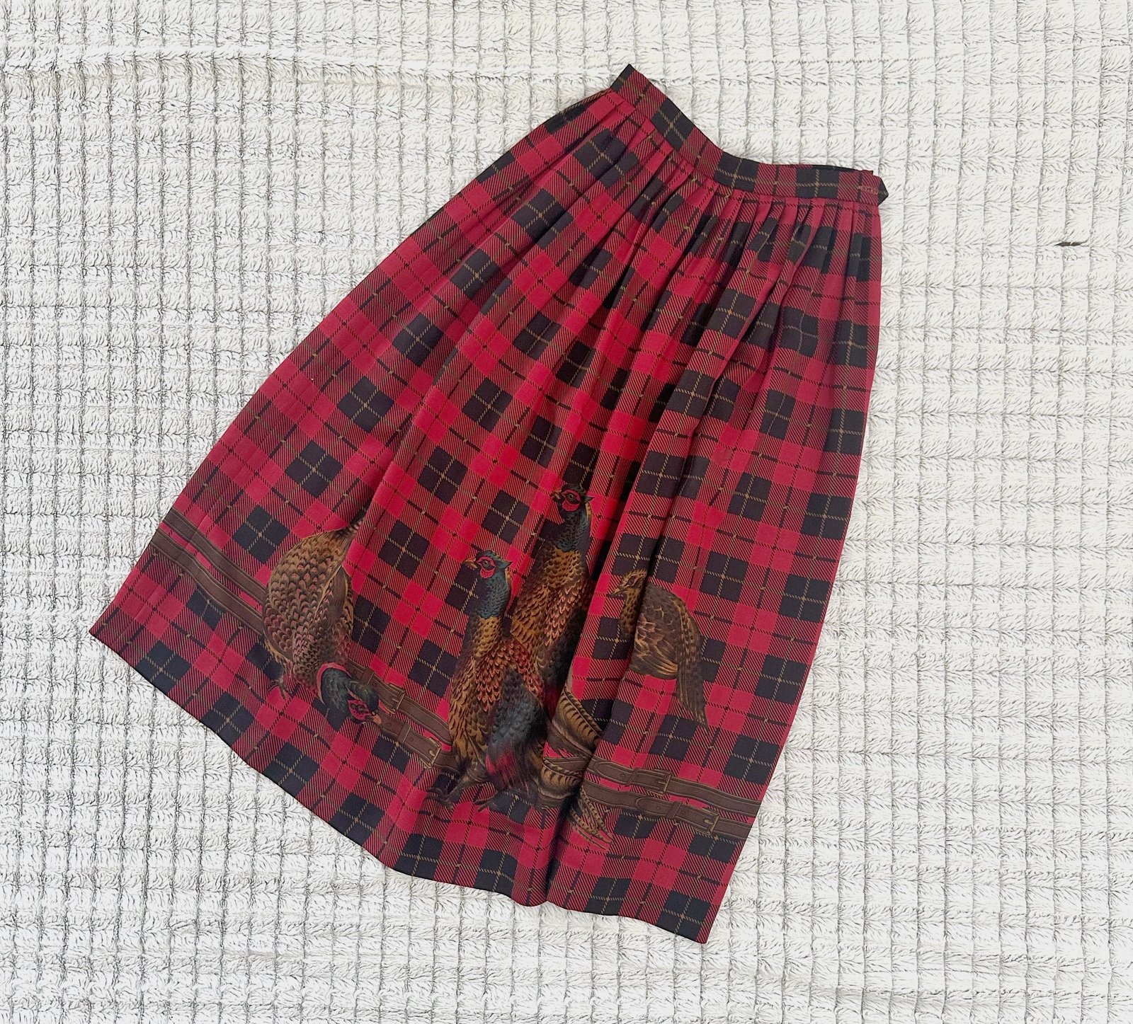 Ralph Lauren Plaid Pheasant Skirt