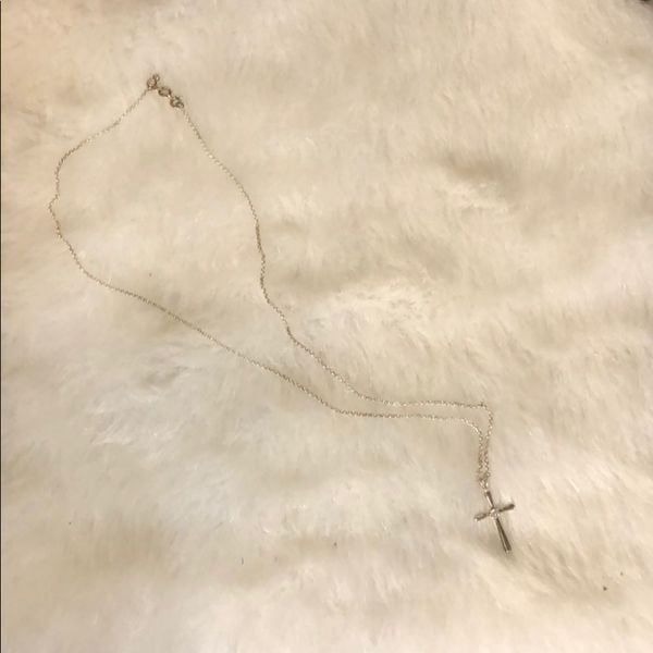 Silver cross necklace (2025)