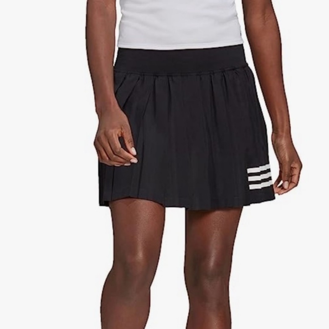 Adidas Womens Club Pleated Tennis Skirt Size xs Black