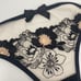 Agent Provocateur Janie Black Peach Thong NWT