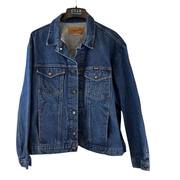 Vintage WRANGLER Authentic Western Denim Jacket Size XL or XXL