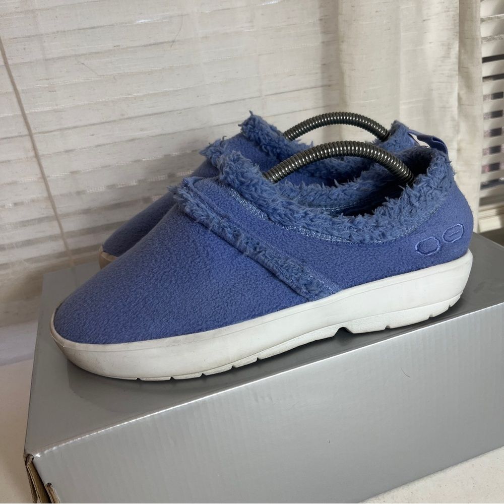 Oofos Oocozie Periwinkle Comfort Shoes Womens Size 8
