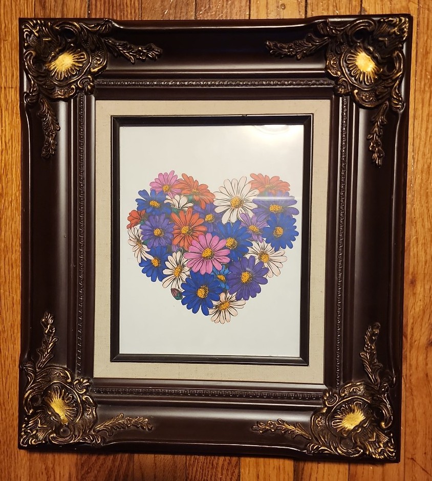 Framed Art Victorian Frame VF0810MACR 8x10 Hard Wood.