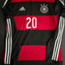 Germany 2014 Adizero Boateng Long Aleeve Jersey Size 9 Large/Xlarge