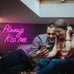 Always Kiss Me Neon Signs for Wall Decor, Hello Rosa LED Neon Light Sign