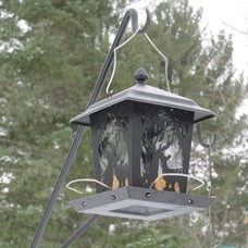 Kingsyard Metal Bird Feeder for Outdoor Hanging - Unique Design Wild Bird Hopper