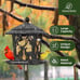 Kingsyard Metal Bird Feeder for Outdoor Hanging - Unique Design Wild Bird Hopper