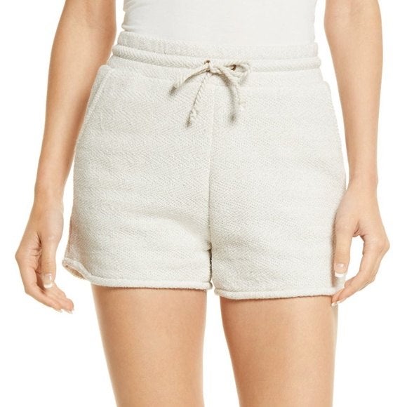 Faherty Brand Textured Cotton Blend Drawstring Lounge Shorts Size XLARGE NWT