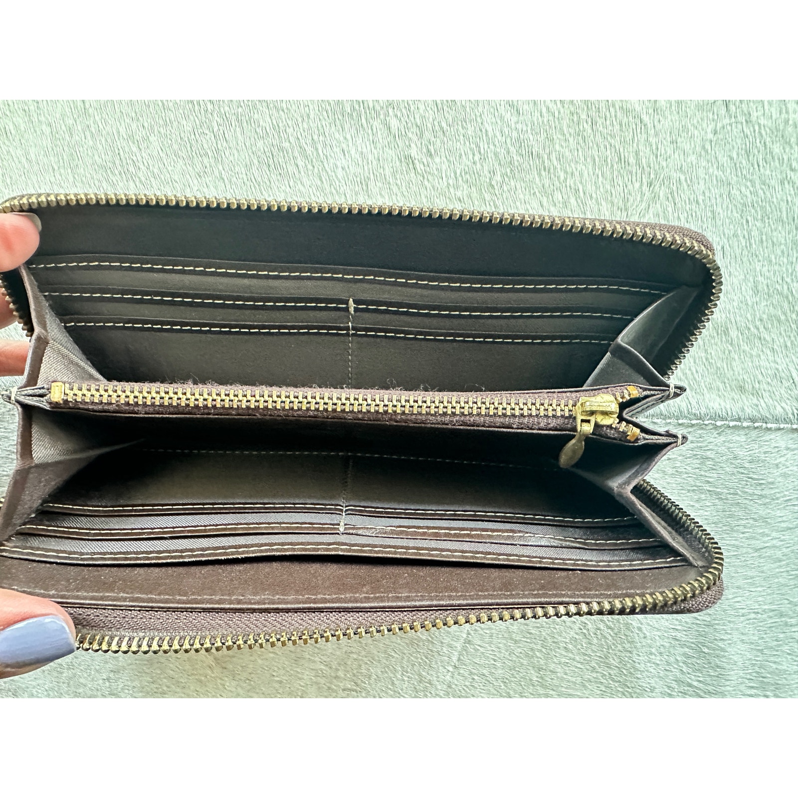 Burberry Long Wallet With Box, Blue Label, 6-Row Key Case
