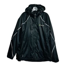 North End Century Link Warm Logik Jacket Mens L Black Lined Hooded Full Zip 2fer