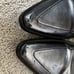 MENS VINTAGE DOLCE & GABBANA SILVER LEATHER FLATS. SIZE 9.5, BUT RUNS LARGE