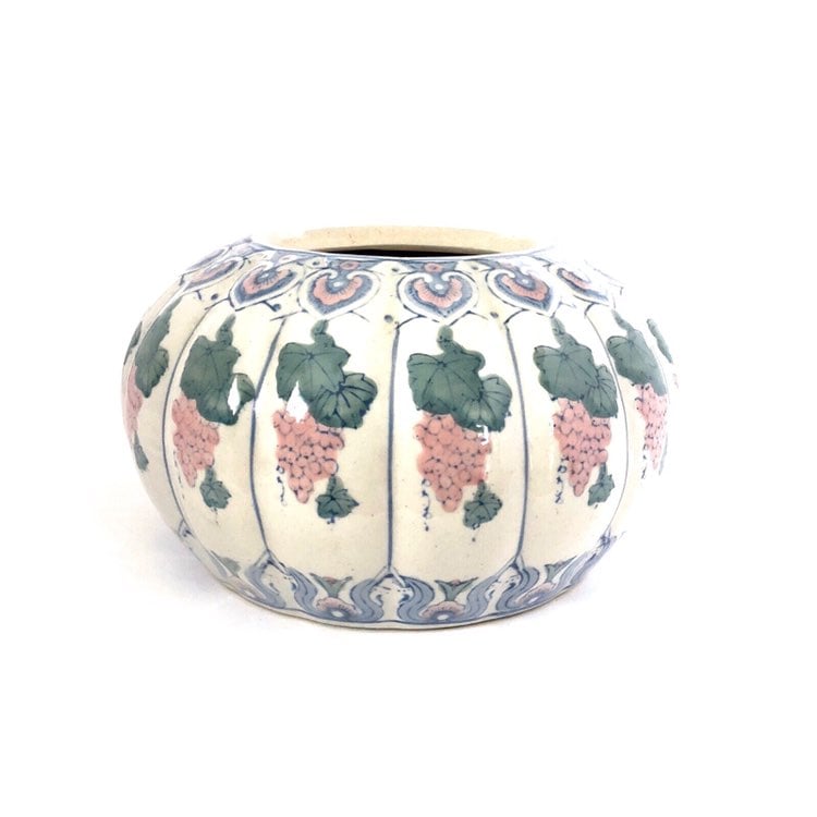 Vtg Chinese Porcelain Vase Bowl Large