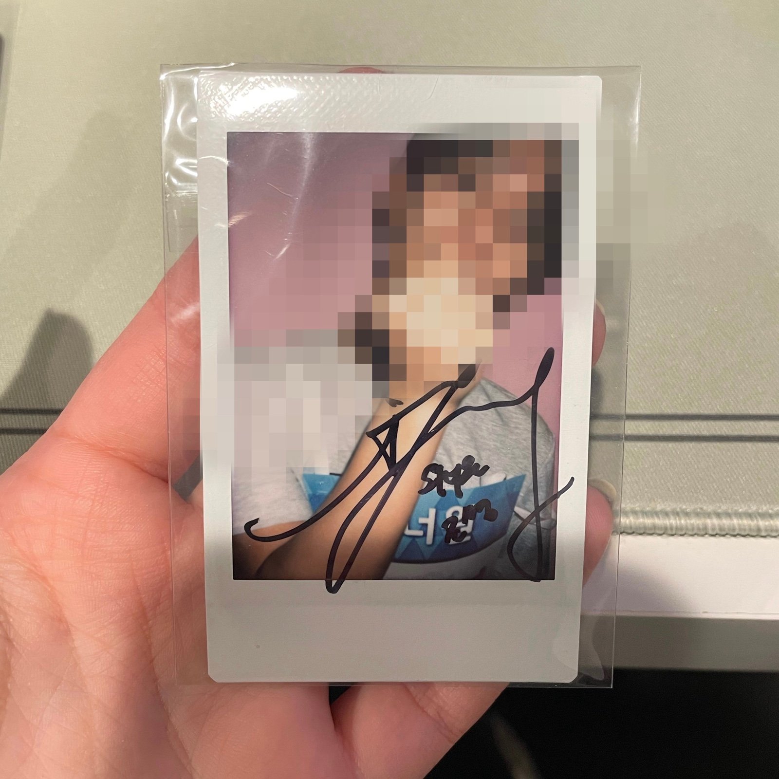 cix jinyoung signed polaroid