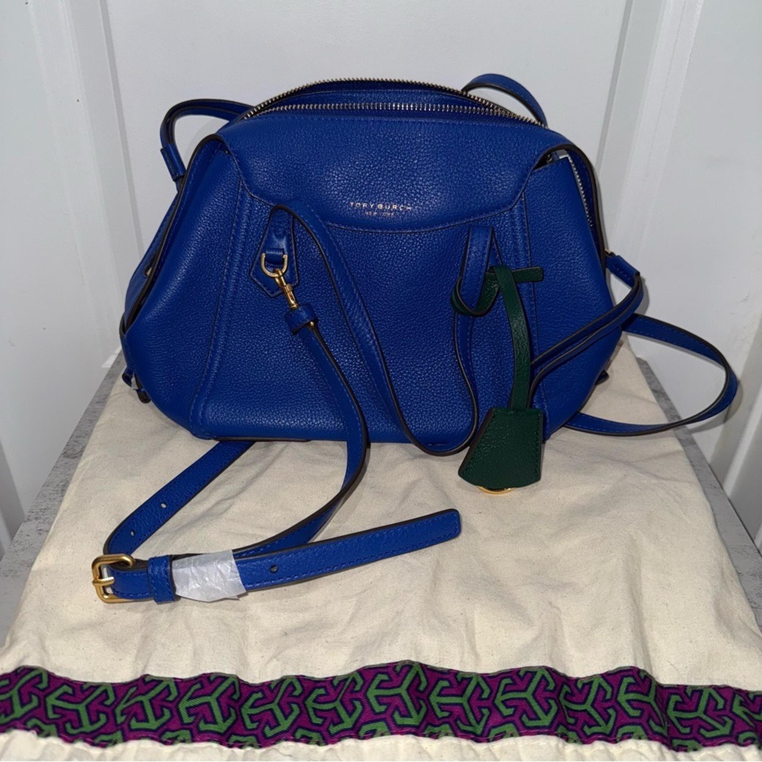 Tory Burch Perry Small Satchel Vibrant Blue