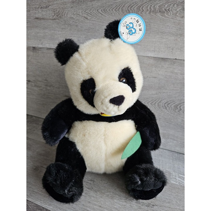 Vtg Panda Bear Bamboo Animal Plush 12 Cappital 88 Tags Stuffed Japan Import 90s