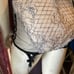 Womens Ladies Victorias Secret Black White Lace Strappy Merry Widow Chemise