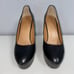 L.A.M.B. Real Leather Wedge Platform Pumps, Size 7.5