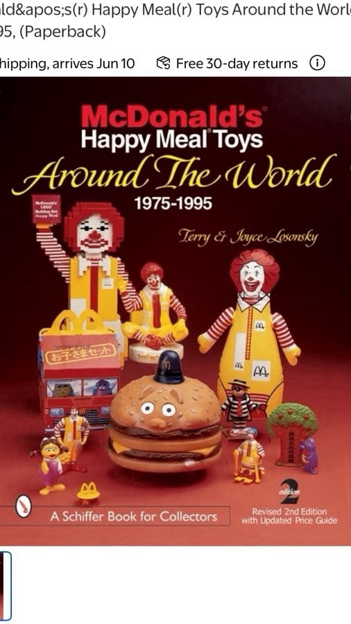 McDonald’s Happy Meal Toys Around the World 1975–1995 Collector’s Book
