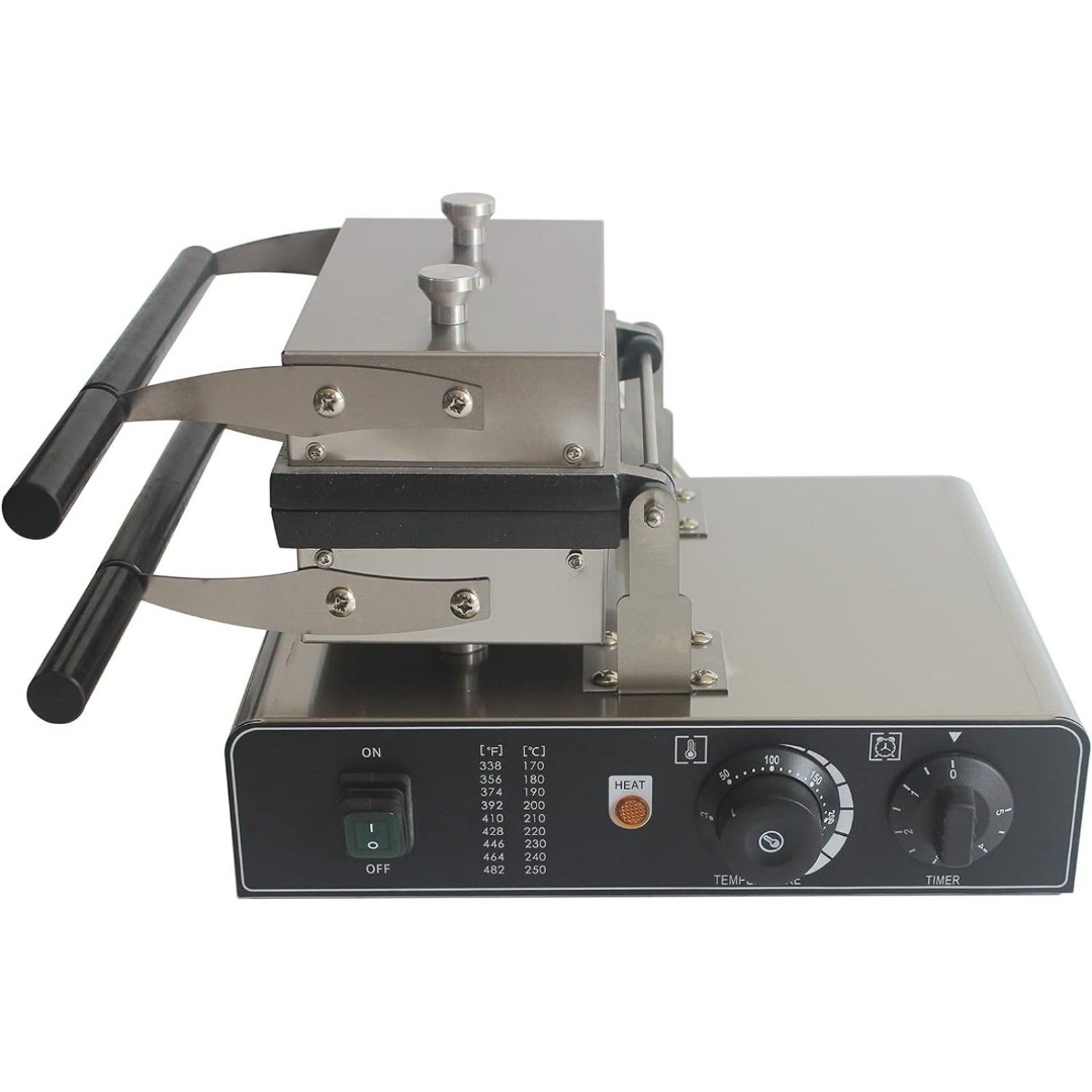 Electric Waffle Maker, Steel Walnut Shaped Nonstick Electric Waffle Maker