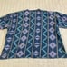 Vtg Roper Shirt Mens XL Western Aztec Tribal Southwestern Long Sleeve Henley