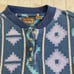 Vtg Roper Shirt Mens XL Western Aztec Tribal Southwestern Long Sleeve Henley